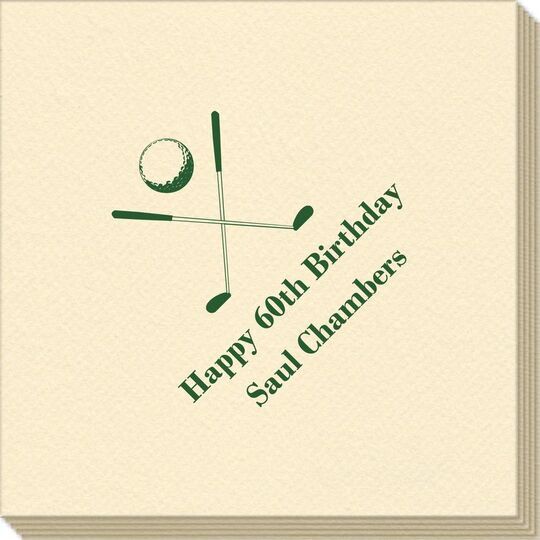 Golf Clubs Linen Like Napkins